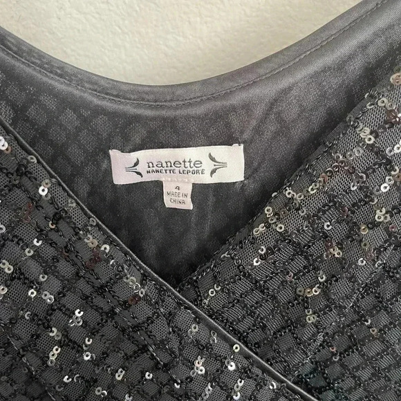 Nanette Lapore black sequin dress - Picture 4 of 9